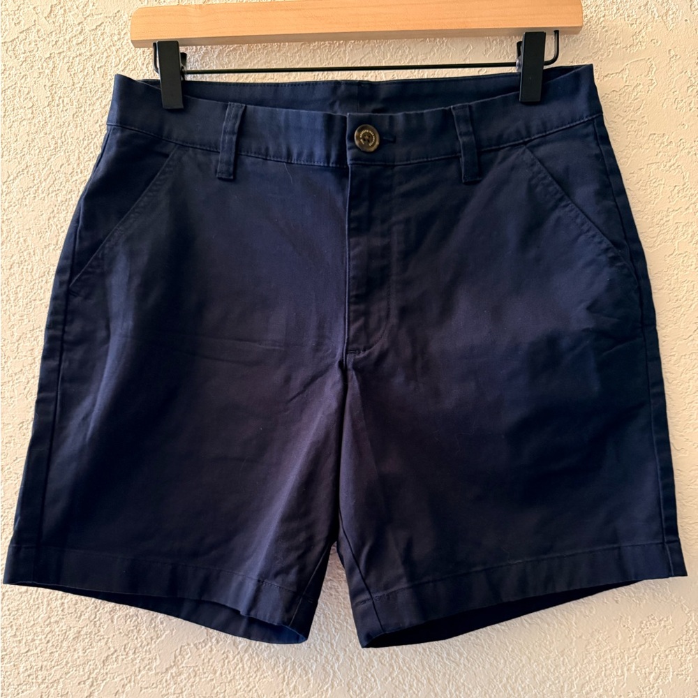 CHUBBIES The Armadas Men’s Navy 7” Preppy Casual Flat Front Twill Shorts Size 30